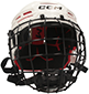 CCM Tacks 70 Helmcombo Senior wei Helm mit Gitter